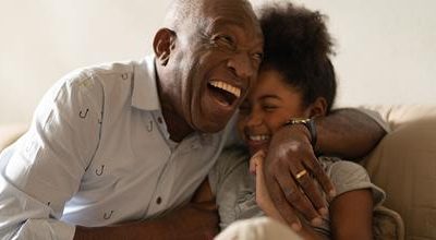 Grandparent hugs, post-vaccine